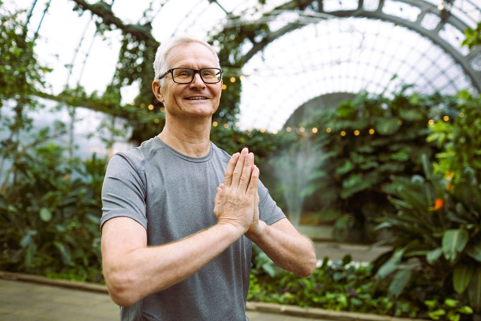 Healthy man enjoying the benefits of Carbon 60 against free radicals